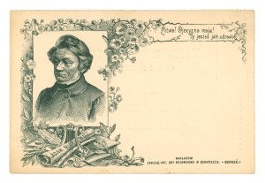 Patriotic postcard - Adam Mickiewicz, ca. 1900. (2109)