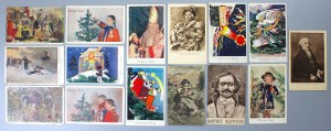 Set of commemorative postcards 15 pcs. (1777)