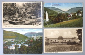 Set of 4 postcards from spas (1773)