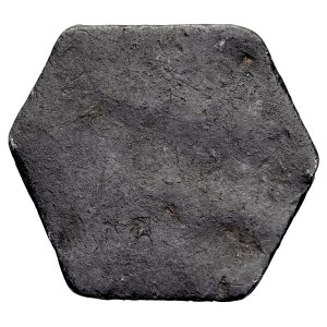 Danzig, Token without date - 17th century, one-sided, A.: Gmerek in Renaissance cartouche, above it letters A-M.