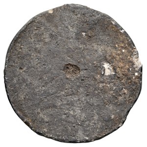 Danzig, Token without date - 15th century, one-sided, A.: Letter K, Sierp and trifoliate.