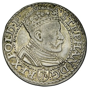 Stefan Batory 1576-1586, Trojak 1585, Malbork. RRR.