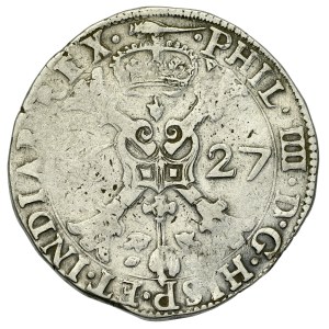 Pays-Bas espagnols, Philippe IV 1621-1665, Patagon 1627, Thaler, Artois.