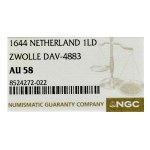 Netherlands, Leeuwendaalder 1644, Lion thaler, Zwolle. R.