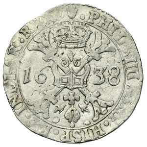 Spanische Niederlande, Phillipp IV 1621-1665, Patagon 1638, Talar, Brabant, Antwerpen.