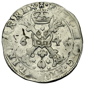 Pays-Bas espagnols, Phillipp IV 1621-1665, Patagon 1646, Thaler, Doornik.