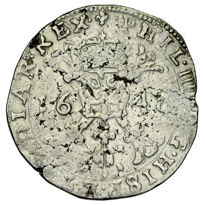 Pays-Bas espagnols, Phillipp IV 1621-1665, Patagon 1648, Talar, Flandres.