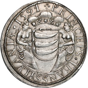 Transylvania, Sigismund Bathory 1581-1602, Thaler 1591, Nagybanya.