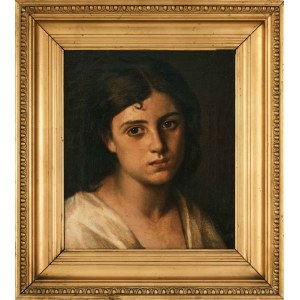 Gustaw Daniel Budkowski, (1813—1884), Portret młodej kobiety, 2 poł. XIX w.