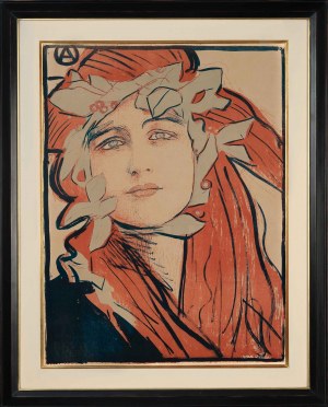 Teodor Axentowicz, (1859—1938), Plakat II Wystawy Towarzystwa Artystów Polskich „Sztuka”, 1898 r.