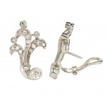 Diamentowe kolczyki „Fleur de Gloire” - złoto 18K