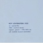 Roy Lichtenstein, (1923—1997), As I Opened Fire, tryptyk, litografie z 1. edycji, 1966