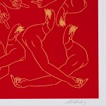 Ai Weiwei, (1957), Middle Finger in Red, 2023