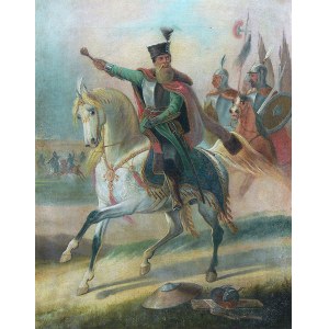 Artysta nieokreślony (1 poł. XIX w.) Stefan Czarniecki na koniu