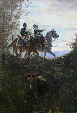 Edouard Castres (1838 Genewa – 1902 Annemasse/Francja) Poszukiwanie dezertera