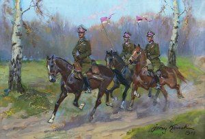 Jerzy Kossak (1886 Kraków – 1955 tamże) Patrol, 1940 r.