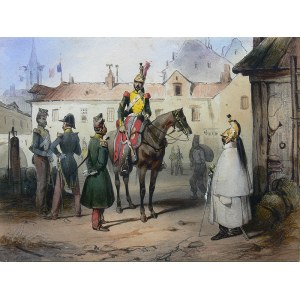 Victor Adam (1801 Paryż – 1867 Viroflay) Sceny militarne