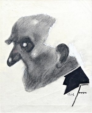 George van Raemdonck (1888 Antwerpia – 1966 Boechout) Karykatura Marszałka Józefa Piłsudskiego