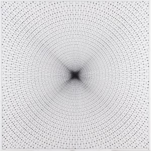 Ryszard Rabsztyn (ur. 1984, Olkusz), Silence (a. Braille'a, counter-clockwise, black dots), 2024