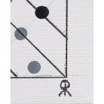 Ryszard Rabsztyn (ur. 1984, Olkusz), Silence (a. Braille'a, counter-clockwise, black dots), 2024