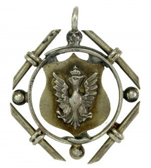 Patriotic pendant with eagle (304)