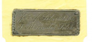 Second Republic, plaque of Jozef Pilsudski 1st Marshal of Poland (242)