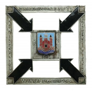 II RP, Plakieta Klub Motocyklowy Cieszyn, Zjazd Gwiaździsty w Wiśle, 1933 (152)