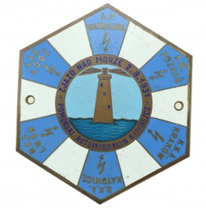 II RP, Poster of Pomeranian Automobile Club Bydgoszcz, Rally to the Sea, 1931 (153)