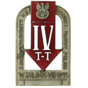 II RP, Plakieta MKZS Cieszyn, Zjazd Gwiaździsty, Wisła 1935 (158)