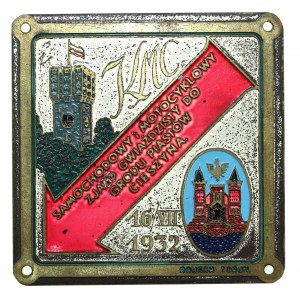II RP, Plakieta Klub Motocyklowy Cieszyn, Zjazd Gwiaździsty do Cieszyna, 1932 (161)