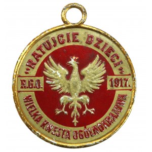 Żeton kwestarski RGO Ratujcie Dzieci, 1917 (101)
