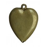Patriotic pendant, eagle on heart, 19th/20th century. (117)