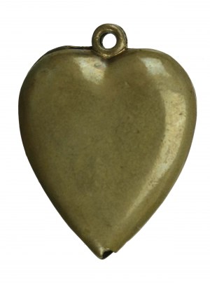Patriotic pendant, eagle on heart, 19th/20th century. (117)