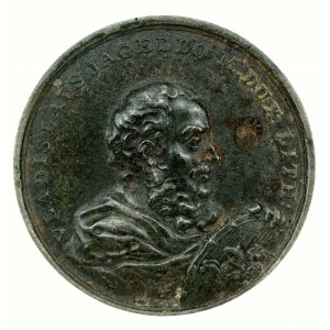 Medal Suity Królewskiej autorstwa J.J. Reichela, Władysław Jagiełło, odlew w żeliwie z huty Białogon (218)