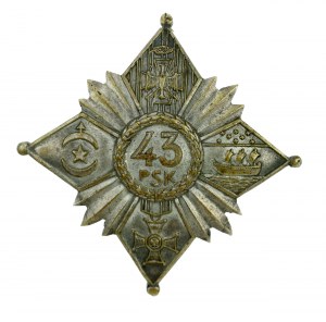 II RP, Badge of the 43rd Rifle Regiment of the Bayonne Legion (220)