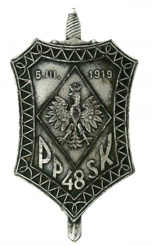 II RP, Badge of the 48th Infantry Regiment of Borderland Riflemen (232)