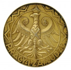 II RP, LARGE Medal, General National Exhibition Poznań 1929 - Work and merit (249)