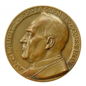 II RP, Medal za zasługi nad badaniem Katedry Gnieźnieńskiej, bp A. Laubitz, 1935 (255)