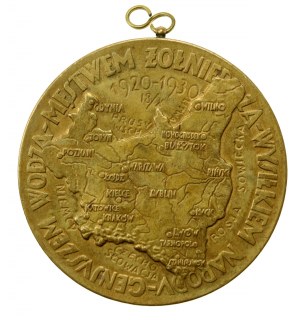 Second Republic, Jozef Pilsudski medal, 10th anniversary of the Polish-Bolshevik War 1930 (260)