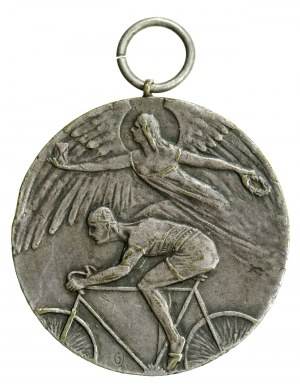 II RP, Prize medal, Poranny Express cycling race, Warsaw 1930 (264)