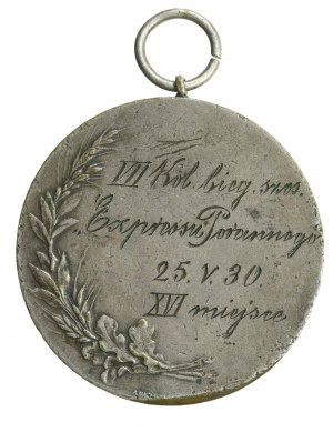 II RP, Prize medal, Poranny Express cycling race, Warsaw 1930 (264)