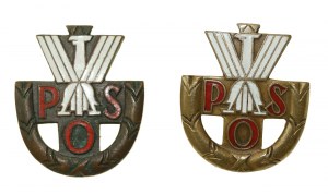 II RP, POS badge set. Grabski and Nagalski. Total of 2 pcs. (272)