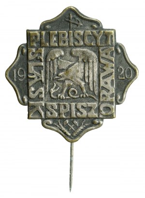 Second Republic, Plebiscite badge Silesia, Spisz, Orava 1920 (280)
