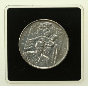 PRL, Ars Christiana 1984 Warsaw Uprising Medal - silver. Heavier version (292)
