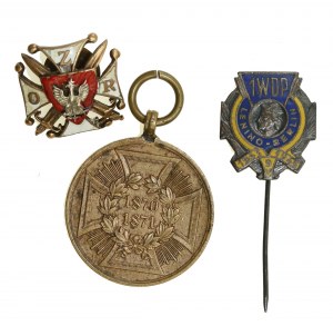 Poland, Germany, badge set. Total of 3 pcs. (300)