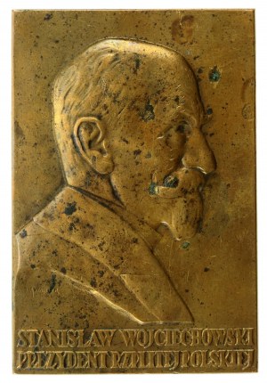 II RP, Plakietta Stanislaw Wojciechowski. State Mint (508)