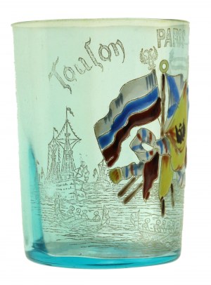 Commemorative glass from the visit of the Tsar's Russian fleet to Toulon in 1893 (516)