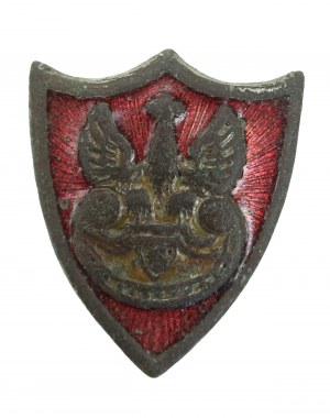 II RP, badge of the Rifleman's Association. Miniature. (711)