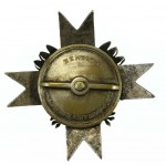 PSZnZ, badge of the 1st Krechowiec Lancers Regiment. Two-piece badge, mounted with four wires, enameled. (528)