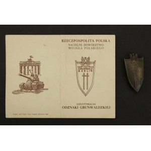 PRL, Odznaka Grunwaldzka z legitymacją, Ambasada w Moskwie 1947 (526)
